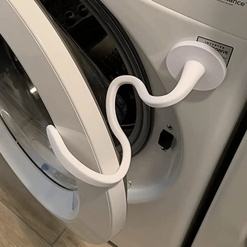 Magnetic Washer Door Prop-Stabilizer for Front Load Machines-Easy-Install Flex Design-Fits Most Washers & RV Laundry Doors