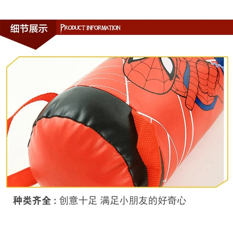 Spider Man ChildrenS Mini Boxing Set GloveBag Anime Cartoon Cute Sports Toy Physical Training Boy Girl Birthday X-Mas Gift Kid