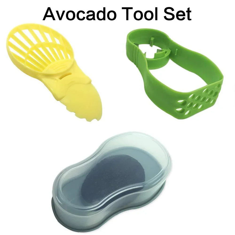 Avocado Slicer In Shea Corer Butter Fruit Peeler Cutter Pulp Separator Plastic Knife Kitchen Vegetable Tools