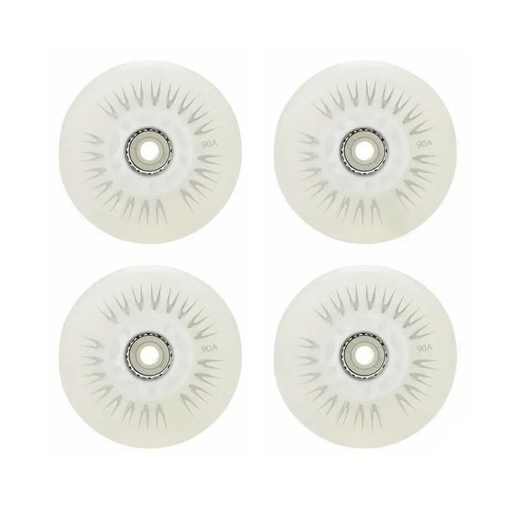 PCS Flash Inline Skate Wheels A LED Lighting Skating Wheel Flash Wheels Sliding Roller Skating Shoes mm mm mm mm