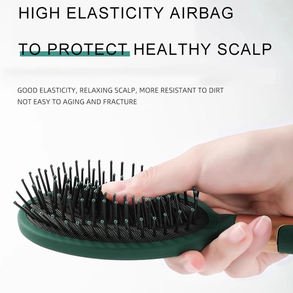 Marseilis Air Cushion Hair Brush 💆‍♀️✨ | Scalp Massage, Anti-Static Detangle & Salon Styling Tool