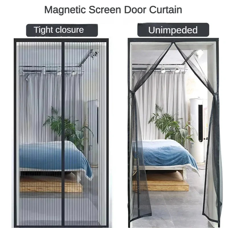 Anti-mosquito Curtain Mosquito Netss for Window Fly Screen Automatic Closing Door Household Ventilation Curtains Magnetic Net - Zecs shopping