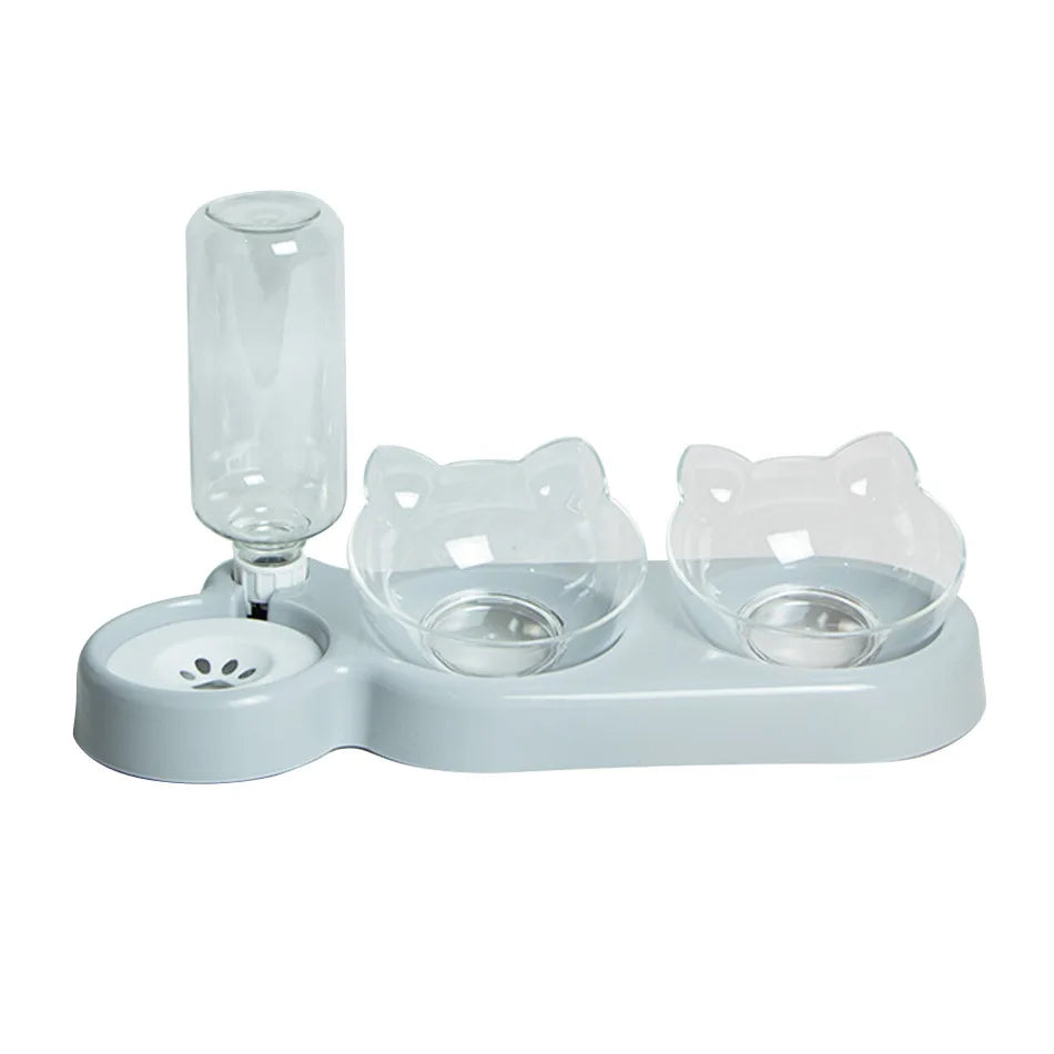 Pet SuppliesElevated Bowls for Cats and DogsDurable Double Cat and Dog Bowl FeedersElevated Cat Feeding and Drinking Supplies - Zecs shopping