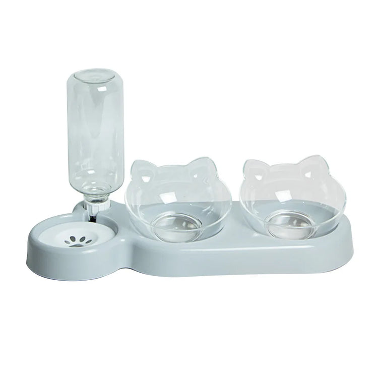 Pet SuppliesElevated Bowls for Cats and DogsDurable Double Cat and Dog Bowl FeedersElevated Cat Feeding and Drinking Supplies - Zecs shopping
