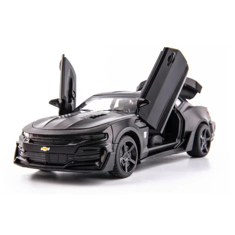 Camaro Alloy Car -Door Pull-Back Toy with Sound & Lights for Kids & Collectors