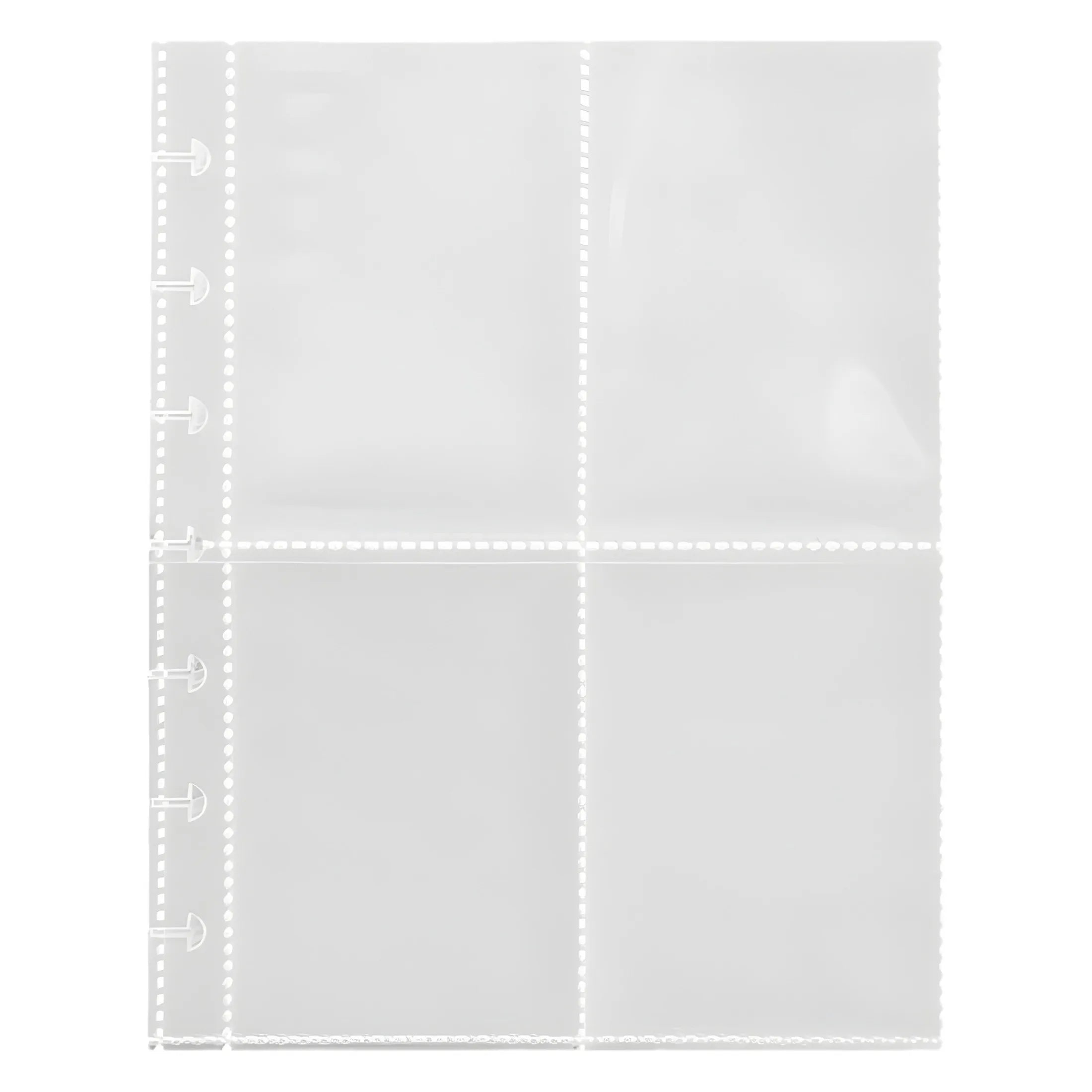 1 Mushroom Hole Card Collection Book Solid Colour Insert Loose-leaf Album 3 Inch Four-panel Photo Postcard Storage and Sorting - Zecs shopping