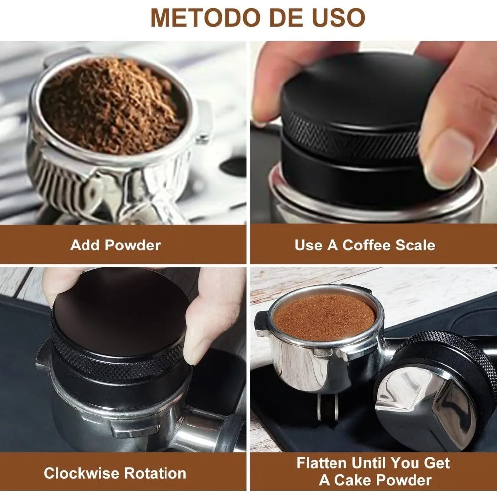 51/53/58mm Coffee Tamper Coffee Distributor Espresso Distribution Tool Espresso Machine Accessories Tools,Coffee Shops Kitchen - Zecs shopping