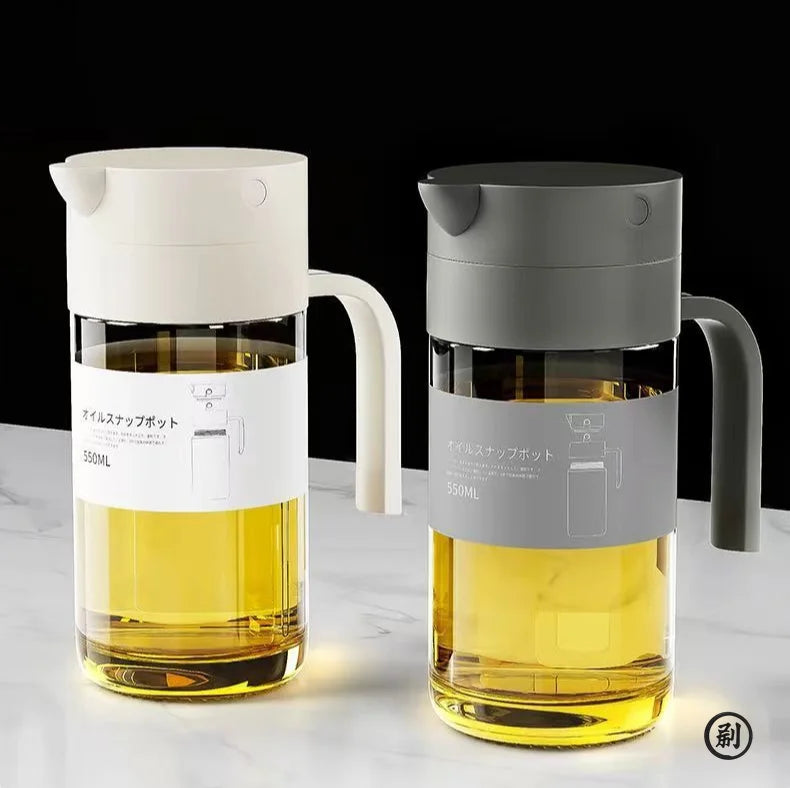 【Hot sales】 Bottle 550ml High Borosilicate Glass Cooking Dispensers Olive Mister for Air Fryer Salad - Zecs shopping