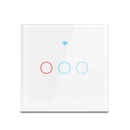 Tuya WiFi Smart Touch Switch – Alexa Compatible RF433 Wall Light Switch (No Neutral Wire)