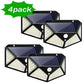 100 LED Solar Motion Sensor Wall Light – Waterproof Outdoor Garden Security Lamp