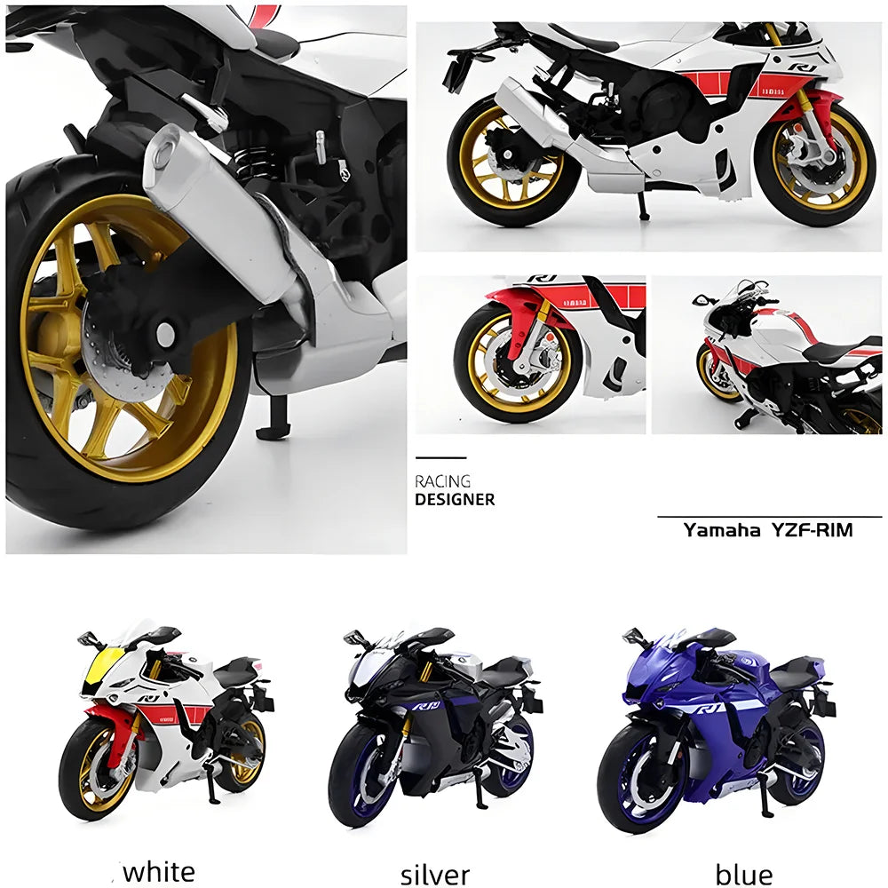 Yamaha YZF-R1M Alloy Motorcycle 🏍️💨 | Diecast Model Toy for Kids & Collectors