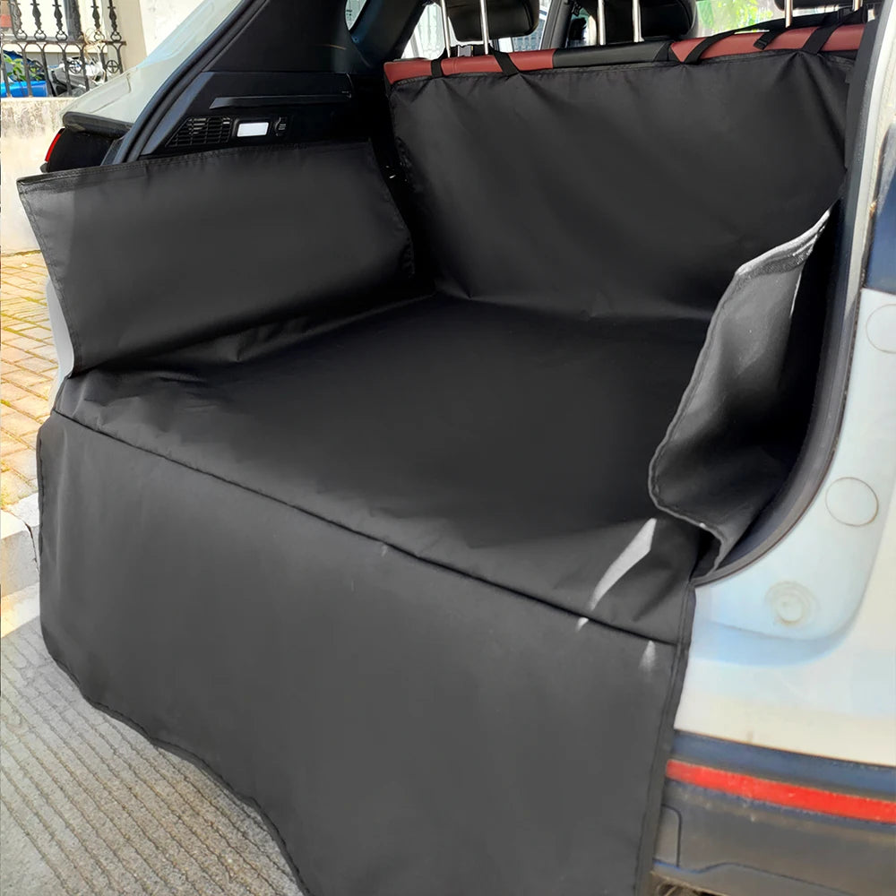 Waterproof 600D Oxford Cloth Dog Car Seat Cover Pet Travel Dog Carrier Car Trunk Mat SUV Cargo Liner For Dogs - Zecs shopping