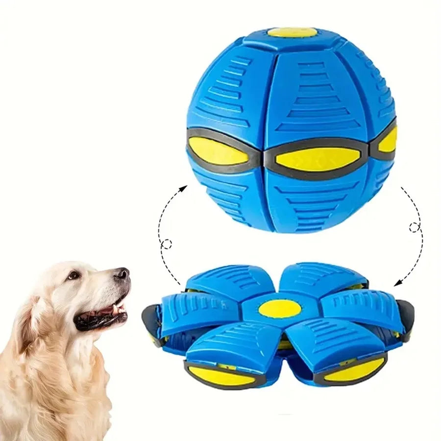 pc Flying Saucer Bounce Ball Pet Toy Bounce Ball Durable Suitable for Family Outdoor Activities Christmas Gifts