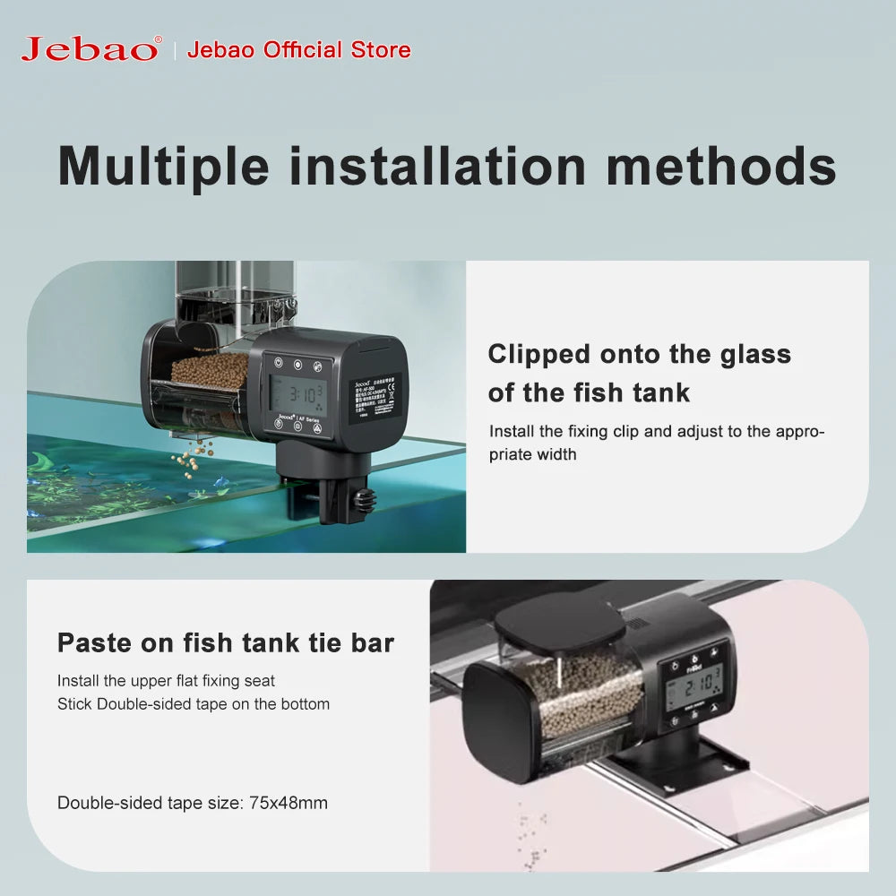 Jebao Jecod New Aquarium Fish Tank Feeder Intelligent Automatic Feeder Digital Timing Wifi Wireless Remote Control Fish Feeding - Zecs shopping