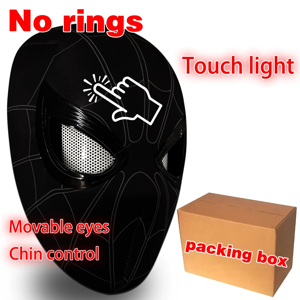 Spiderman Mask Eyes Movable Remote Control Peter Parker Spiderman Toys Children  Halloween Cosplay Costume Mask Christmas Gifts 🎁✨ – Fun Gift for Kids & Family