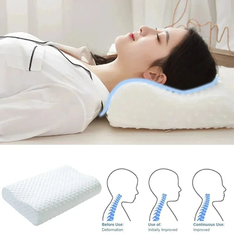 Memory Foam Pillow for Sleeping Adjustable Side Sleeper Pillow for Neck Shoulder Pain Relief Orthopedic Contour Pillow JAF028 - Zecs shopping