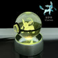 Pokemon 3D Crystal Ball LED Night Light – Pikachu, Gengar, Eevee & Mewtwo Collectible Lamp