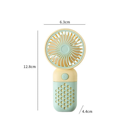 Cute Mini USB Handheld Fan – Portable Rechargeable Pocket Cooling Fan for Home & Travel