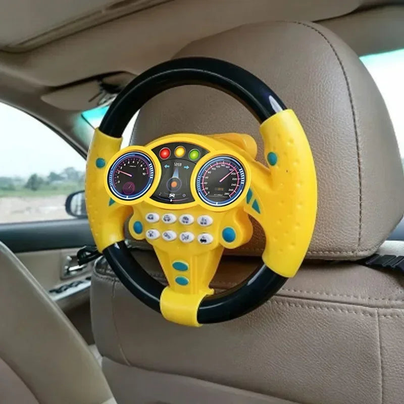 Baby Steering Wheel Toy Shining Simulation & Educational Fun for Kids