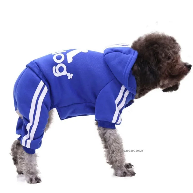 Winter Pet Clothes Dogs Hoodies Jumpsuit Warm Sweatshirt for Small Medium Large Dogs Jacket Clothing Pet Costume Dogs Clothes - Zecs shopping