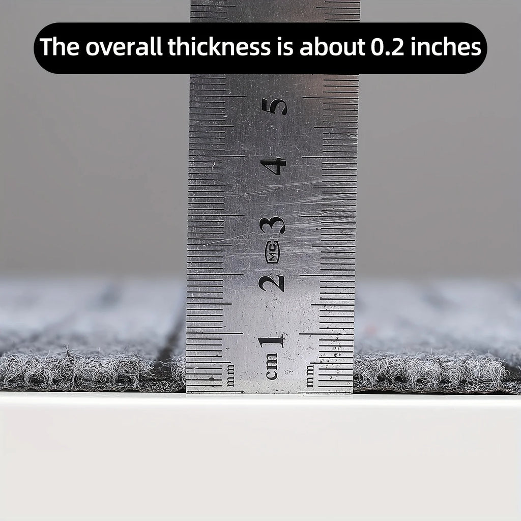 Modern Minimalist Square Floor Mat - Durable, Stain/Fade Resistant, Non-Slip Rubber Backing, Machine Washable for Indoor/Outdoor - Zecs shopping