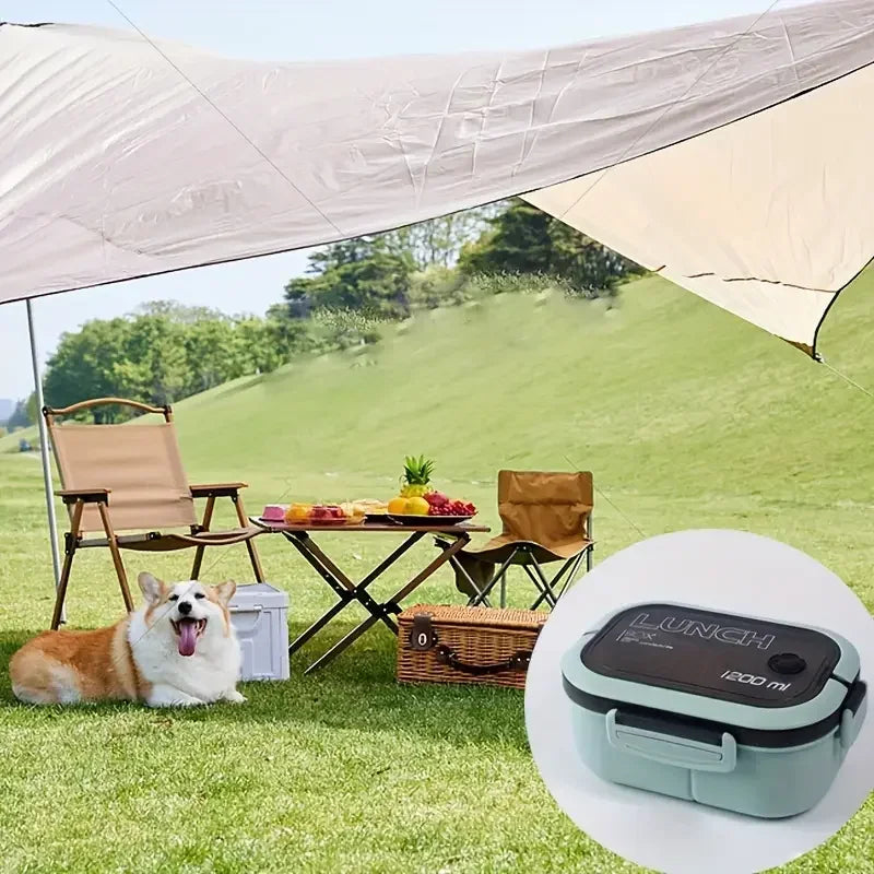 Thickened plastic lunch box compartment layer lunch box commuter lunch box microwaveable