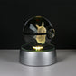 Pokemon 3D Crystal Ball LED Night Light – Pikachu, Gengar, Eevee & Mewtwo Collectible Lamp