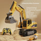 Alloy RC Excavator Toy – Remote Control Construction Vehicle with Lights and Sound