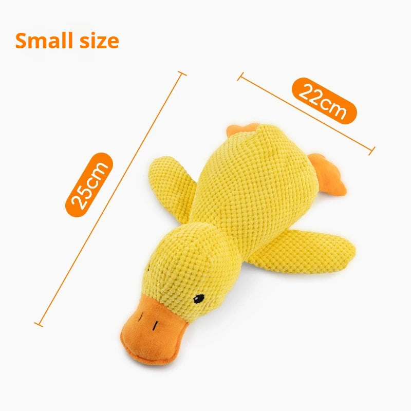 Dog toy plush companion sleeping duck bite resistant teeth grinding sound relief duck sound toy - Zecs shopping