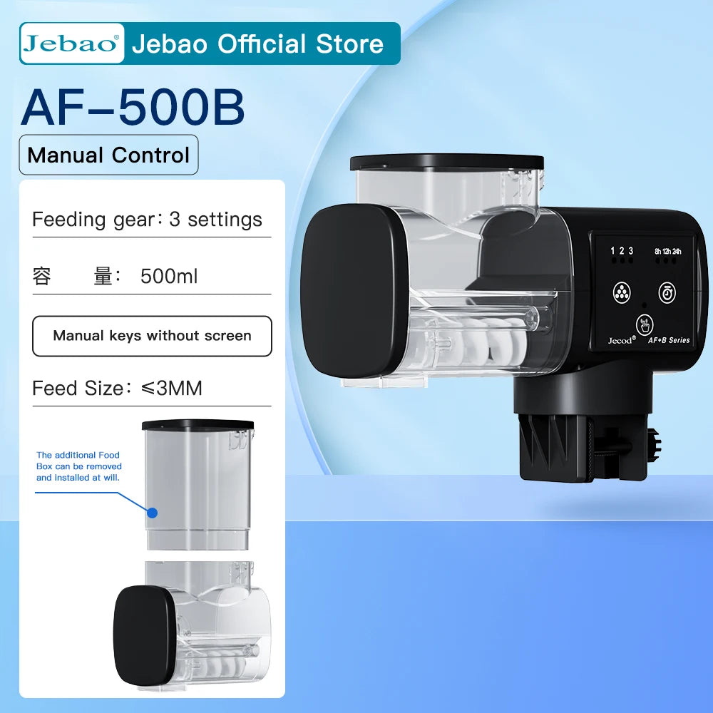 Jebao Jecod New Aquarium Fish Tank Feeder Intelligent Automatic Feeder Digital Timing Wifi Wireless Remote Control Fish Feeding - Zecs shopping