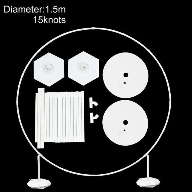 Round Balloon Arch Balloon Circle Stand Holder Frame Ring Birthday Baloon Decor Wedding Party Decorations Baby Shower Background - Zecs shopping