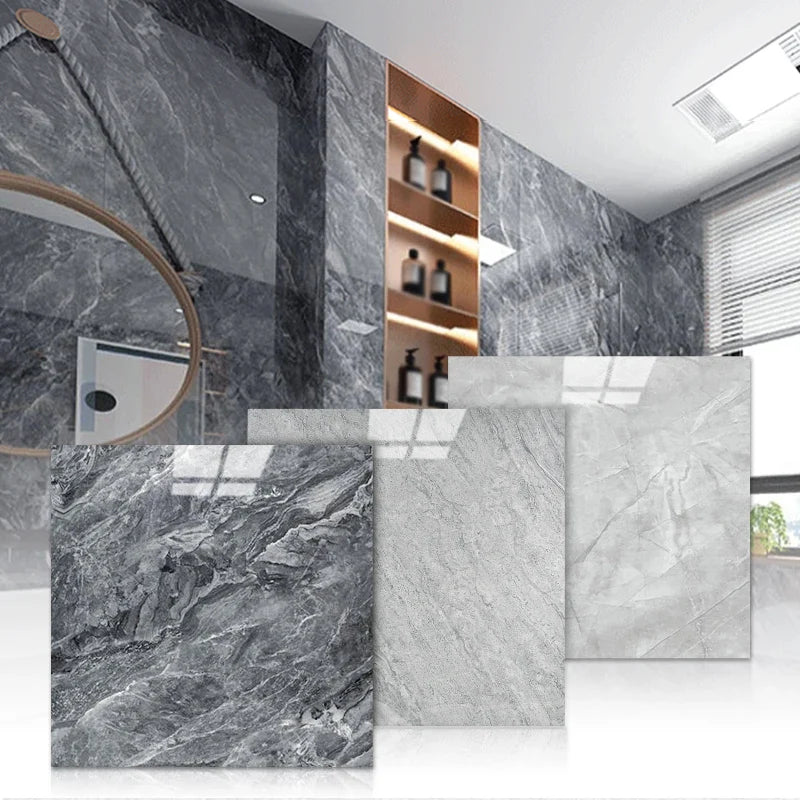 pcs PVC Imitation Marble Floor Stickers Self-adhesive Wall Stickers Waterproof Bathroom Living room Moden Decoration Decals