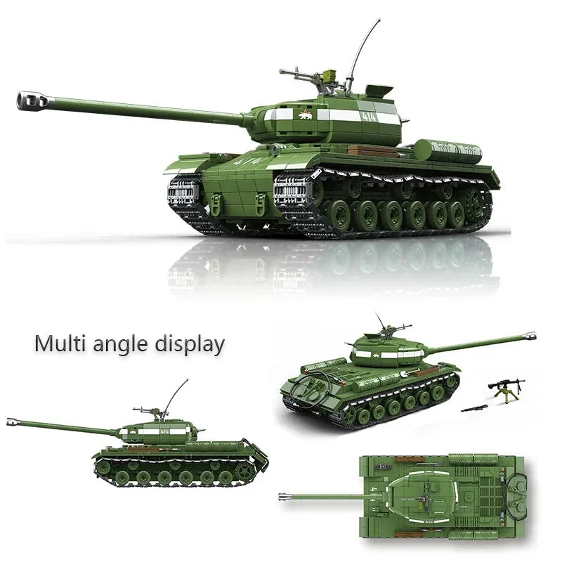 Ww Military Classic Model Tiger Leopard Kv- Kv- Is- Heavy Tank Collection Model Building Blocks Bricks