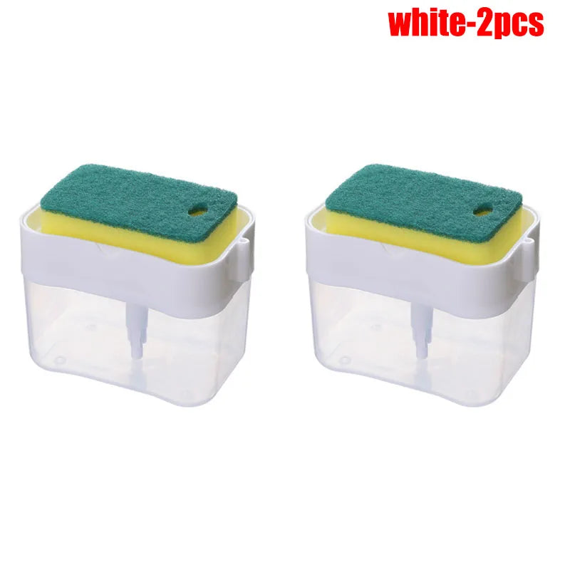 Soap Dispenser Kitchen Accessories Press type Portable Liquid Soap Dispenser Clean Cloth Dishwashing Pot Clean Tool For kitchen