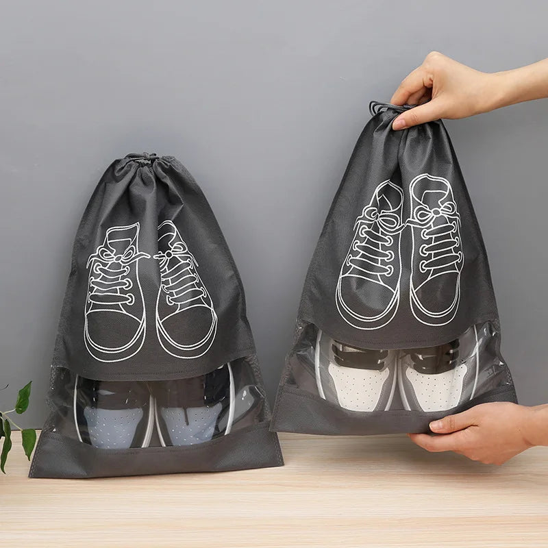 pcs Non Woven Shoe Bag Storage Bag Shoe Storage Drawstring Drawstring Shoe Storage Bag Dust-proof