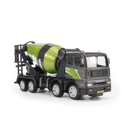 1:50 Construction Vehicle Toy Set – Bulldozer, Excavator, Crane &amp; Forklift Models