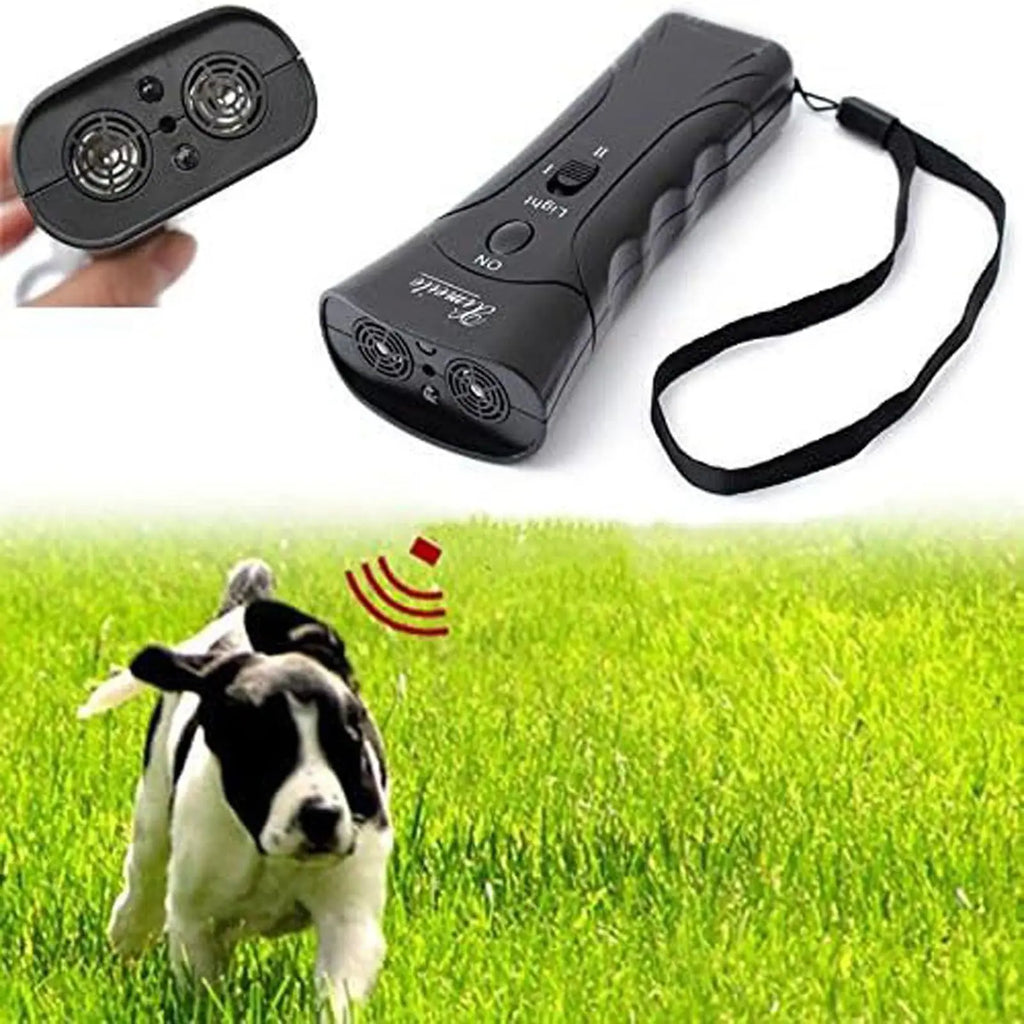 Pet Dog Repeller Anti Barking Stop Bark Training Device Trainer LED Ultrasonic Anti Barking Ultrasonic Without Battery - Zecs shopping
