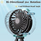 Portable Stroller Fan with Night Light – Foldable USB Cooling Fan for Baby, Home & Travel