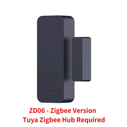 Tuya Smart Door & Window Sensor – WiFi/Zigbee Magnetic Security Alarm Compatible with Alexa & Google Home