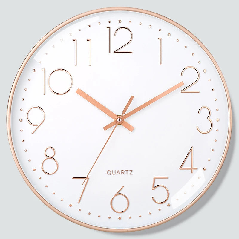 8 Inch Mute Quartz Wall Clock Cubic Digital Clock Living Room Bedroom Wall Clock Simple Digital Clock Home Decorations - Zecs shopping