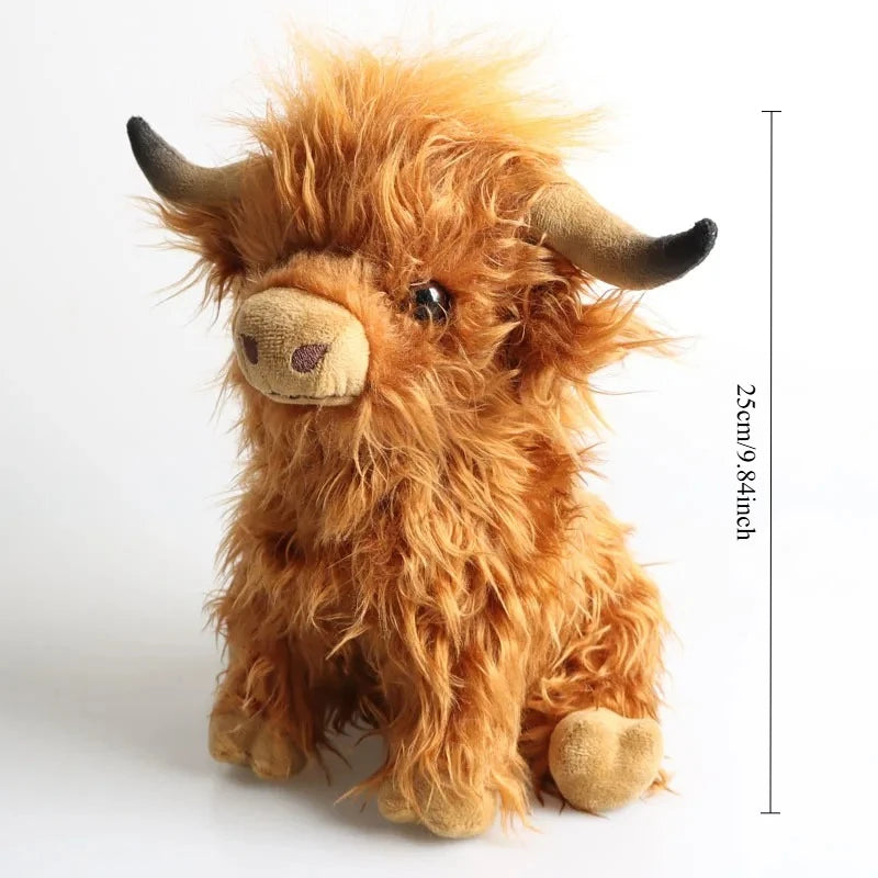 Simulation Highland Cow Animal Plush Doll Soft Stuffed Premium & Affordable