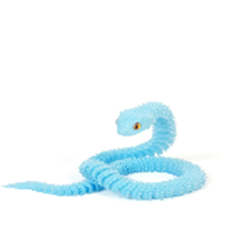 3D Printed Snake Decoration Colorful Model 3D Printed Animals Creative Toy Desk Accessories Room Decor Table Ornament 3 Sizes - Zecs shopping