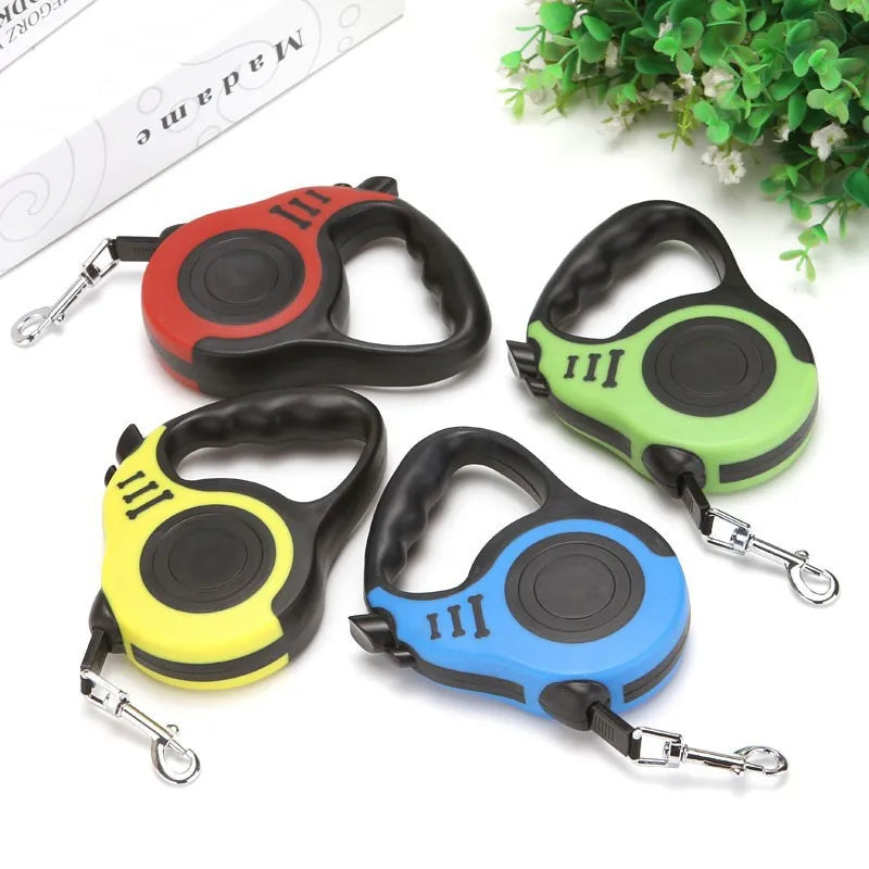 3m 5m Dog Leash for Small Dogs Cat Automatic Retractable Durable Nylon Lead Puppy Outdoor Travel Walking Hiking Traction Rope - Zecs shopping