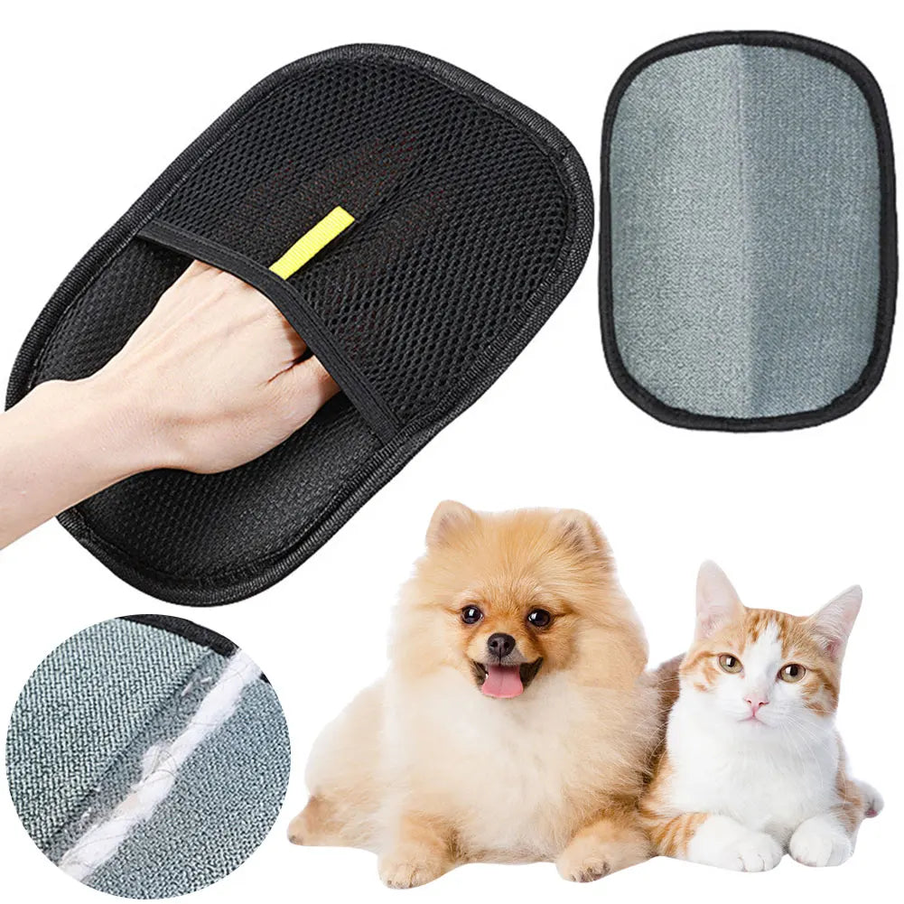 1/2/3/4/5pcs Pet Hair Remover Mitt Pet Hair Remover Gloves Deshedding Brush Glove for Dog Cat Rabbit with Long/Short/Curly Hair - Zecs shopping