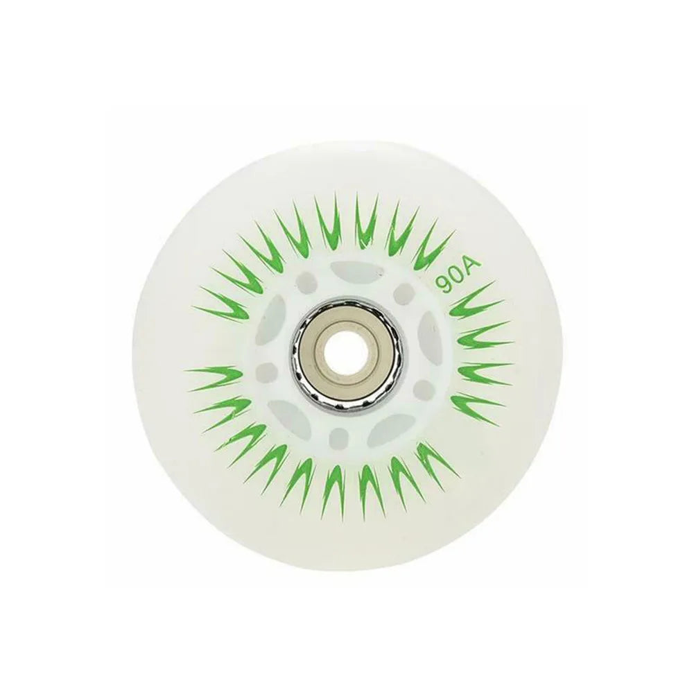 PCS Flash Inline Skate Wheels A LED Lighting Skating Wheel Flash Wheels Sliding Roller Skating Shoes mm mm mm mm