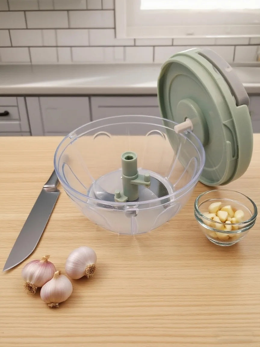 Portable Vegetable and Food Cutter Manual Garlic Puller Fruit Chopper Multi-function Meat Grinder Vegetable Cutter Kitchen Tool