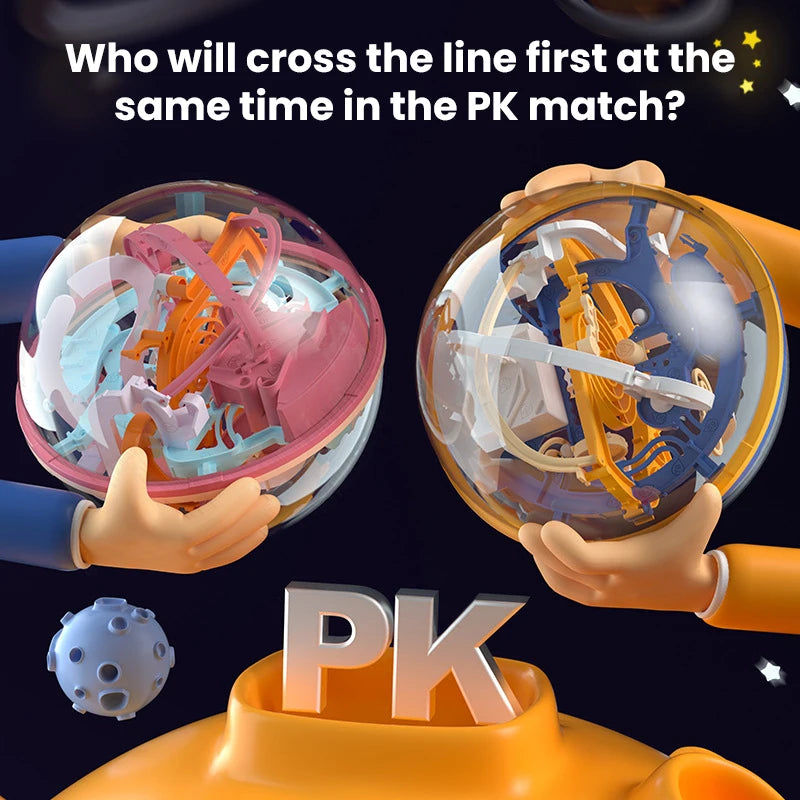 D Puzzle Ball Maze Toy Children Challenge Obstacle Game Labyrinth Ball D Maze Montessori Puzzle Balance Traine Clearance Game