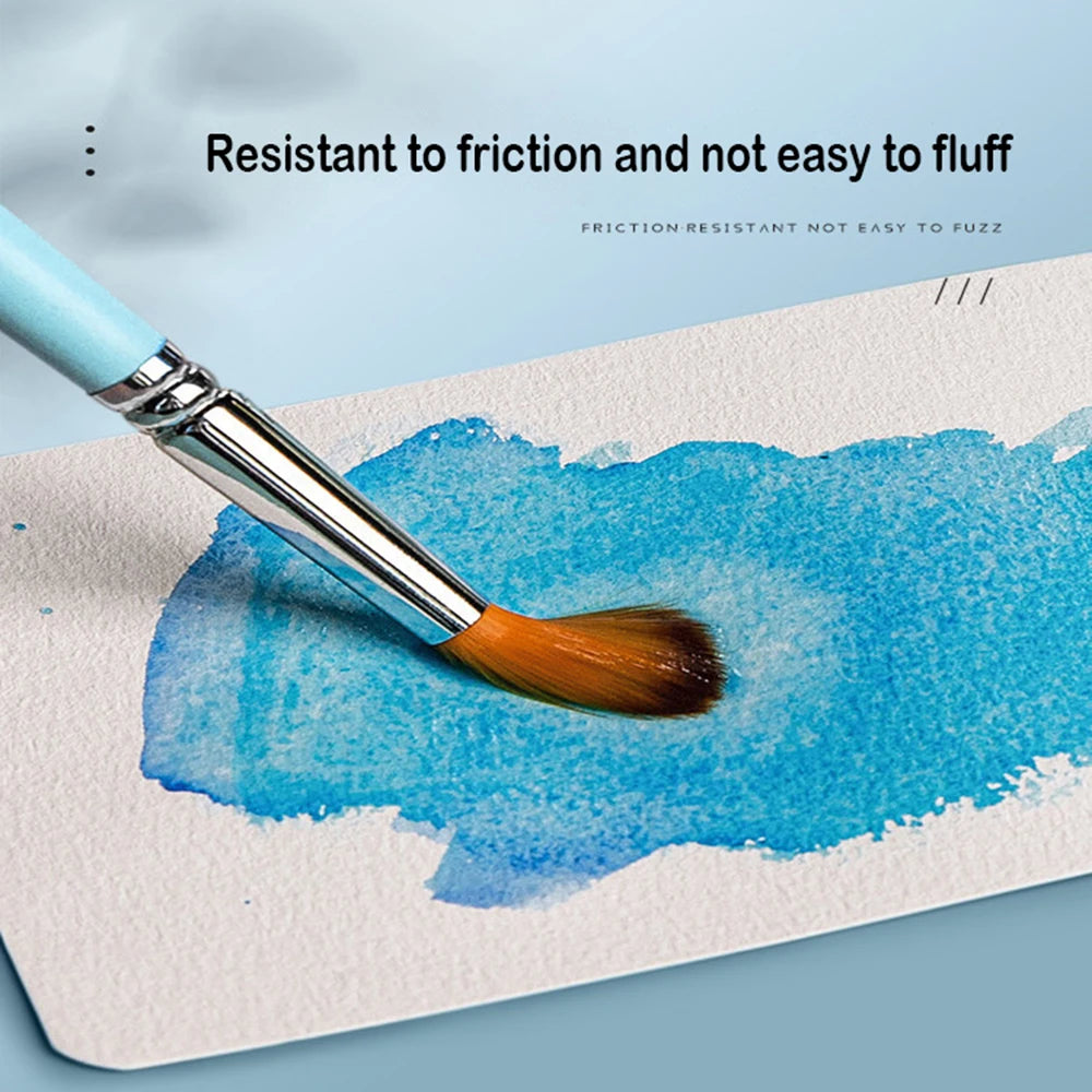 Watercolor paper postcard g fine art painting square round watercolor paper in coarse grain wood pulp blank cardboard