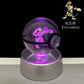 Pokemon 3D Crystal Ball LED Night Light – Pikachu, Gengar, Eevee & Mewtwo Collectible Lamp