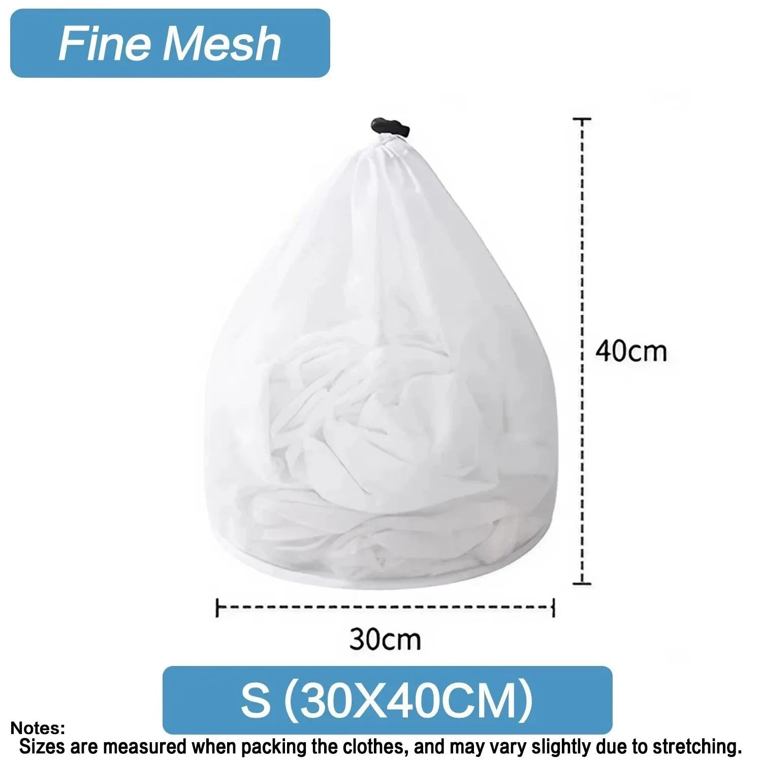 Mesh Laundry Bag - Machine Washable Travel and Laundry Use with Drawstring Closure for Blouses Hosiery and Underwear